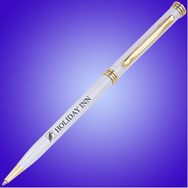 Slim Line Pen- Gold Accent-Black