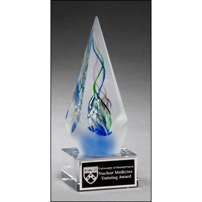 Arrow Art Glass Award 7 1/8"h