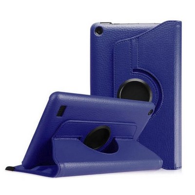 Kidder Rotate Leatherette Case for Kindle Fire HD 8" (Blue)