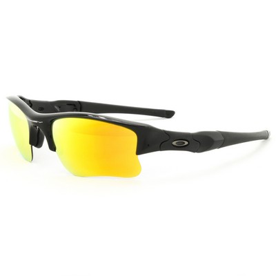 Oakley® Flak Jacket XLJ Sunglasses - Polished Black/Fire Iridium