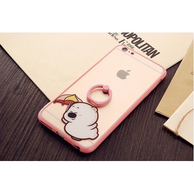 Walking Pig Phone Case w/Finger Buckle For Smart Phone