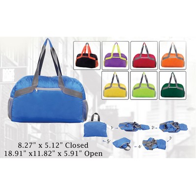 Compact Folding Duffle Bag-Gym-Tote