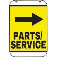 Stock Swing Sign (Parts/Service Right Arrow - Single Sided Kit)