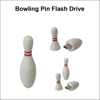 Bowling Pin Flash Drive - 512MB Memory