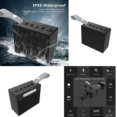 IPX6 Water-resistance Wireless Speaker w/String