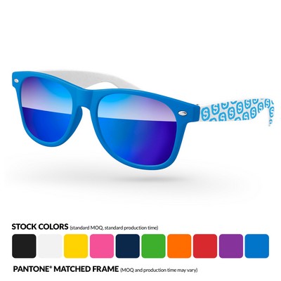 2-Tone Retro Mirror Sunglasses