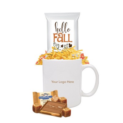 Fall Cocoa or Coffee & Chocolate Gift Mug