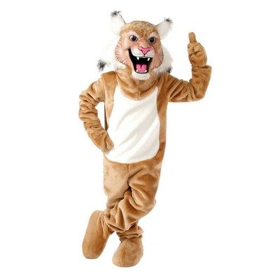 Tan Bobcat Mascot Costume