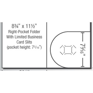 Right Pocket Folder (8 ¾" x 11 ½")