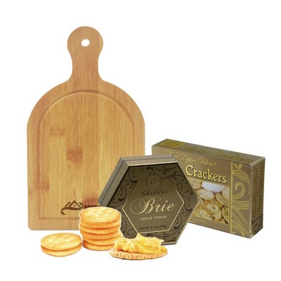 Cutting Board with Cheese, Crackers