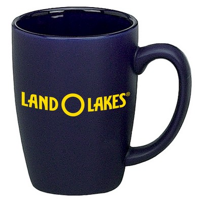 16 Oz. Challenge D Handle Mug (Gloss Cobalt in Matte Cobalt out)