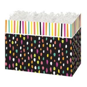 Small It's a Party Theme Gift Basket Box