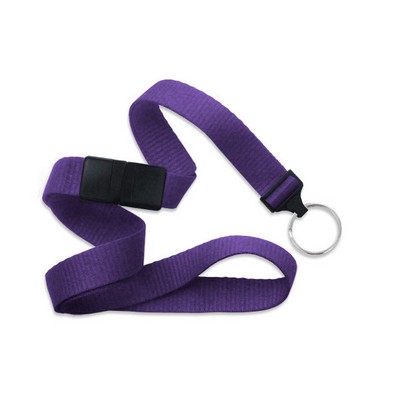 5/8" Blank Breakaway Lanyard w/Split Ring (Purple)