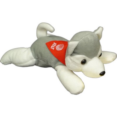 8" Laying Down Beanie Husky