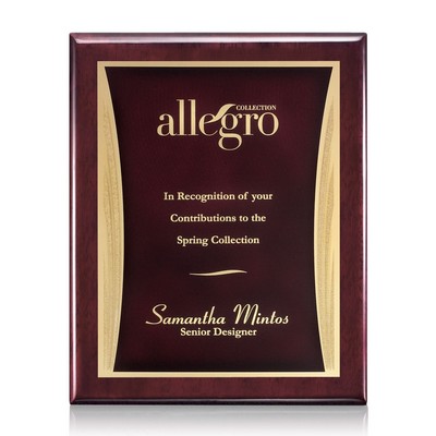 Oakleigh/Showtime Plaque - Rosewood/Red 9"x12"