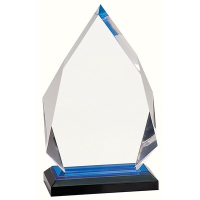 5 1/4" x 8 3/4" Blue Diamond Impress Acrylic Award