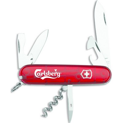 Swiss Army Spartan Knife Translucent Ruby Red