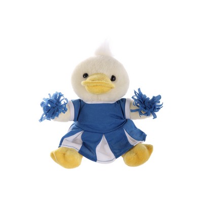 Soft Plush Duck With Cheerleader Outfit