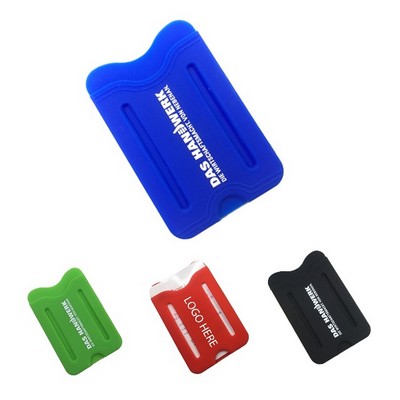 Finger Strap Silicone Phone Wallet Holder