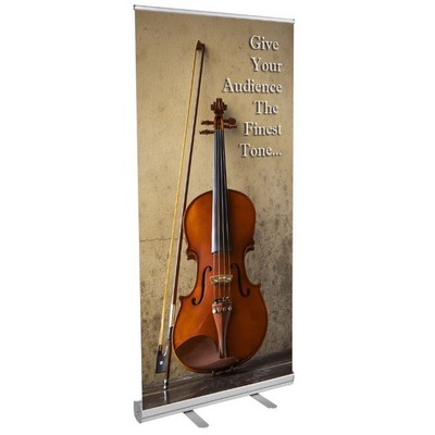 31.5" Original Silver Retractable Banner Stand