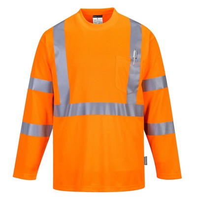 Hi-Vis Long Sleeve Pocket T-Shirt