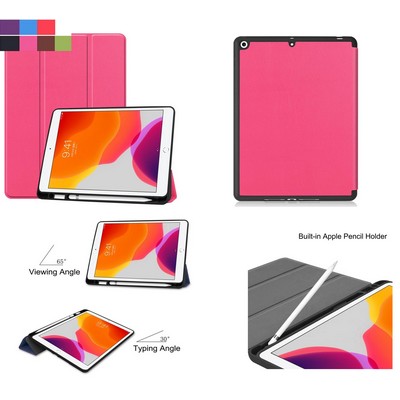 Kidder iPad Pro Smart Cover Case with Pencil Holder (Pink)