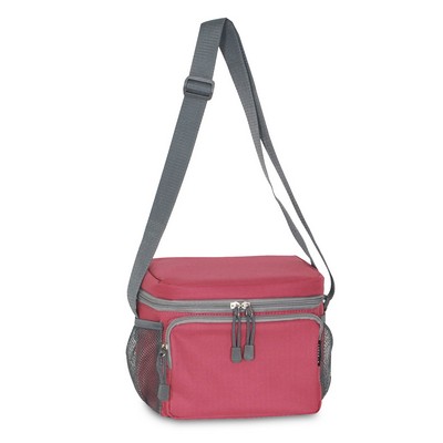 Everest Cooler/Lunch Bag, Marsala Red/Gray