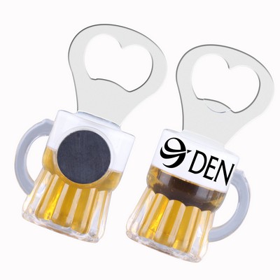 Wide Base Style Magnetic Beer Mug Bottle Opener (Shorter Prod Time)