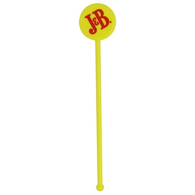 5" Short Round Head Stir Stick / Stirrer / Swizzle Stick with 1 color imprint