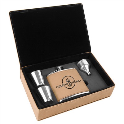 Light Brown Flask Set