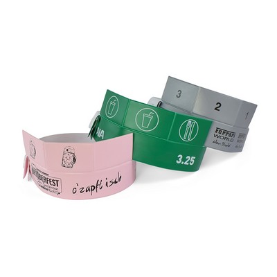 Custom Vinyl Wristbands 3 Tab Wristbands-Printed