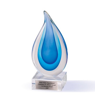 7" Blown Glass Colors Award