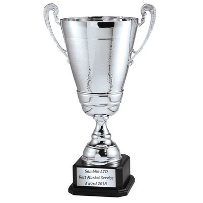 20½" Italian Silver Trophy Cup w/Blackwood Base