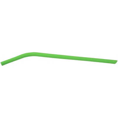 10" Green Small Silicone Straw