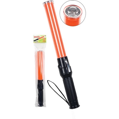 High Intensity, LED Traffic Baton with Flashlight