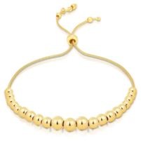 Jilco Inc. Yellow Gold Bolo Bead Bracelet