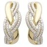 Jilco Inc. Yellow Gold Diamond Twist Earrings