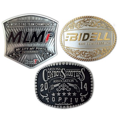 Custom Zinc Cast Belt Buckles (2"x3")