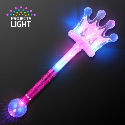 17.2" Light Up Toy Crown Wand - BLANK