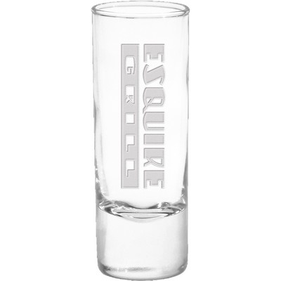 2 Oz. Shooter Shot Glass/Votive - Deep Etched