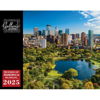 Galleria Wall Calendar 2025 Scenes of America SP/ENG