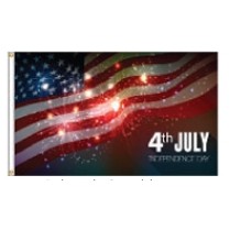 U.S. Flag & July 4th Sparklers Boutique Flag (3'x5')