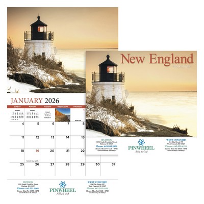 New England Appointment Calendar - Stapled