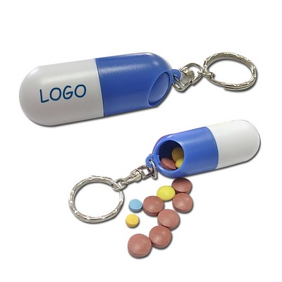 Pill Case W/ Key Ring