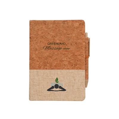 Hardcover Cork and Linen Journal