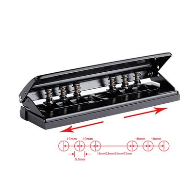 Adjustable Metal 6 Hole Puncher