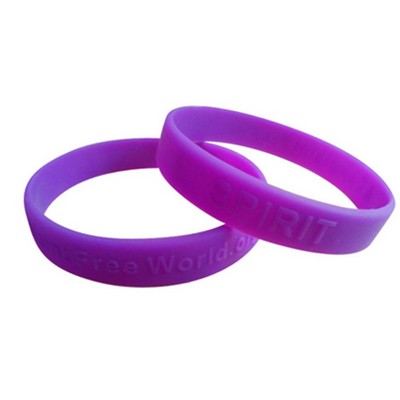 Embossed Silicone Wristband