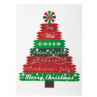 Premium-Designer Tree Holiday Greeting Card