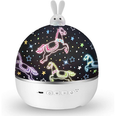 Star Night Light Projector with Bluetooth Speaker and Remote Control, Portable and Rechargeable