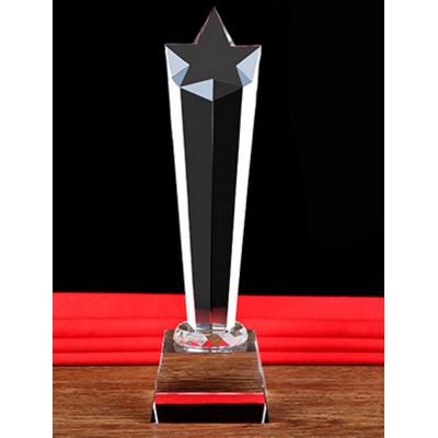 10" Medium Size 0ptical Crystal Star Award Trophy